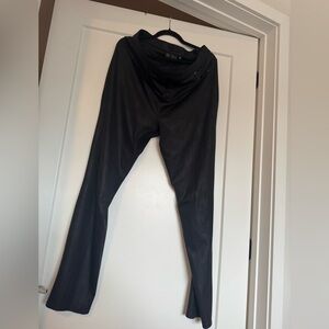 DG2 by Diane Gilman Black Coated Pants